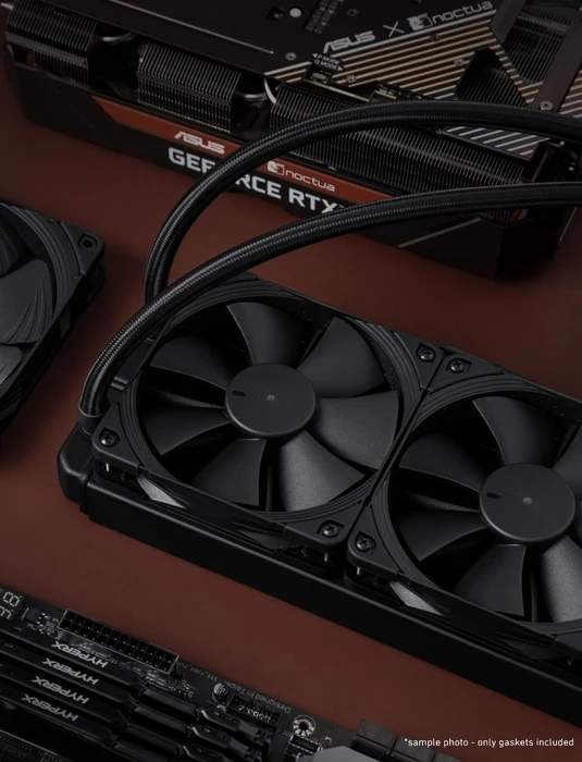 Noctua NA-SAVG1 chromax.black Anti-Vibrations-Dichtlippe, 120mm, schwarz