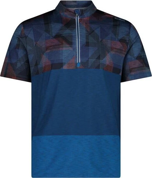 CMP Technisches Radsport Trikot kurzarm ocean/pacific/tango (Herren)