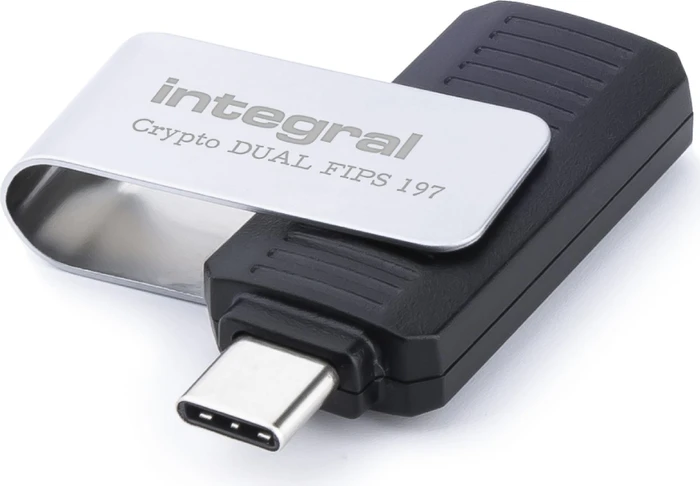 Integral Crypto-C Dual FIPS 197 128GB, USB-A, USB 3.2 Gen 1×1