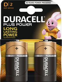 Duracell Plus Power Mono D, 2er-Pack
