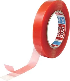tesa tesafix 4965 doppelseitiges Klebeband transparent, 19mm/25m, 1 Stück