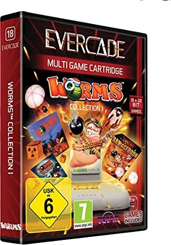 Blaze Entertainment Evercade Game Cartridge - Worms Collection 1