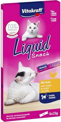 Vitakraft Cat Liquid-Snack Ente + Hähnchen + Taurin