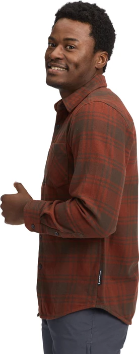 Black Diamond Project Flannel Hemd langarm basalt/iron red plaid (Herren)