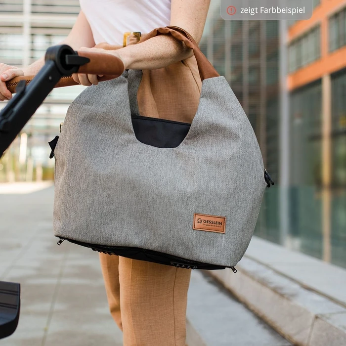 Gesslein N°5 175 Wickeltasche grau meliert