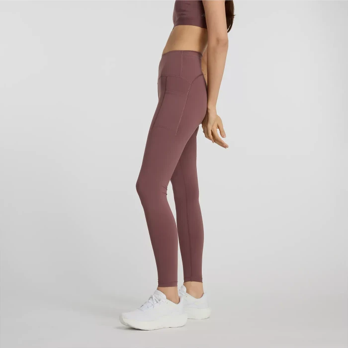 New Balance Sleek Pocket High Rise 27" Legging Hose lang licorice (Damen)