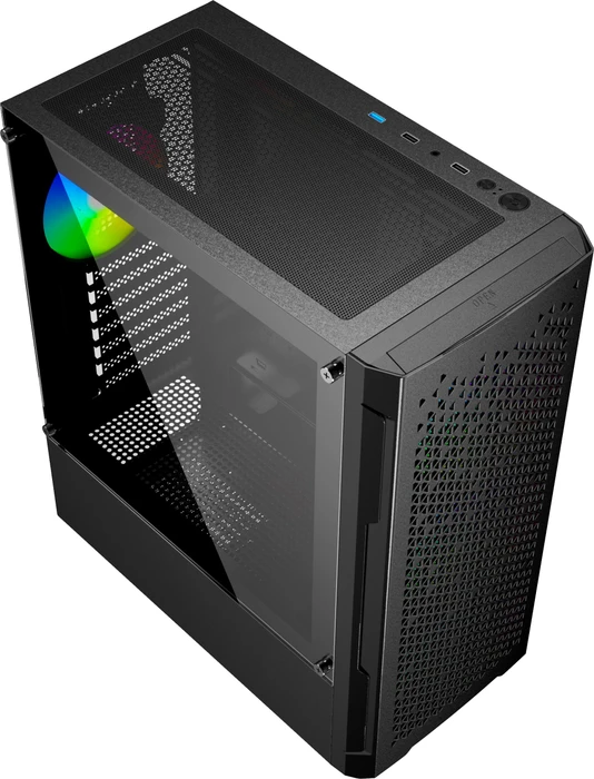 Gembird Fornax 400X Black, Glasfenster