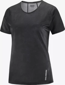 Salomon Sense Aero Laufshirt kurzarm periscope/deep black (Damen)