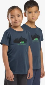 Jack Wolfskin Hiking Graphic Funktionsshirt kurzarm midnight sky (Junior)