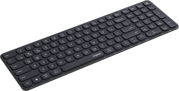 Rapoo E9310M Multi-mode Wireless Ultra-slim Keyboard, schwarz, USB/Bluetooth, DE