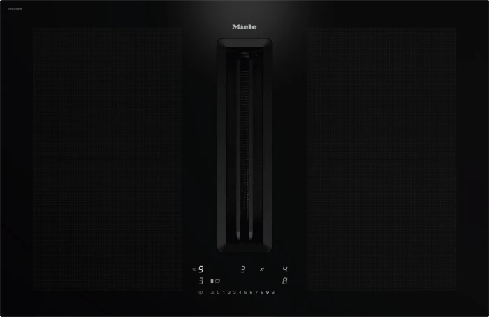 Miele KMDA7676-1FL Induktionskochfeld mit Kochfeldabzug autark BlackPerfection