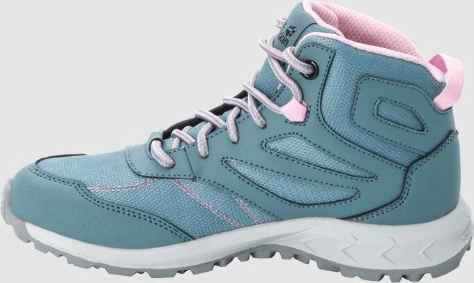 Jack Wolfskin Woodland Texapore Mid grau/rosa (Junior)