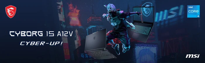 MSI Cyborg 15 A12VF-096, Core i5-12450H, 16GB RAM, 1TB SSD, GeForce RTX 4060, DE