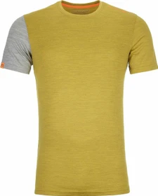 Ortovox 185 Rock'N'Wool Funktionsshirt kurzarm yellow corn blend (Herren)