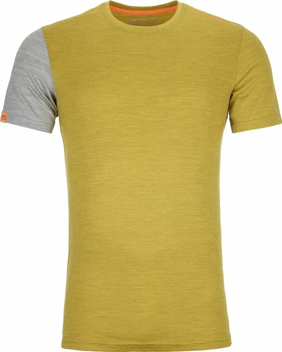 Ortovox 185 Rock'N'Wool Funktionsshirt kurzarm yellow corn blend (Herren)