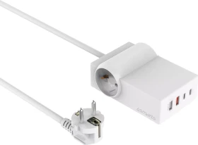 4smarts USB-C/A Steckdosenleiste Desk GaN 65W weiß