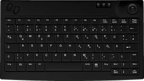 Contour Design Active Key kompakte Tastatur mit Trackball, schwarz, USB, DE (AK-440-TU-B/GE)