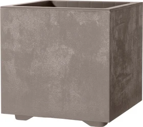 Deroma Millennium R Cube Blumentopf 25x25cm Sandstone