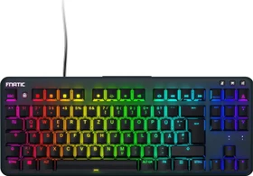 Fnatic miniSTREAK Tenkeyless Mechanical Keyboard, MX SILENT RGB RED, USB, DE