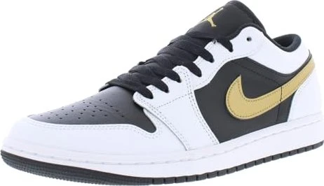 Nike Air Jordan 1 Low white/black/metallic gold (Herren)