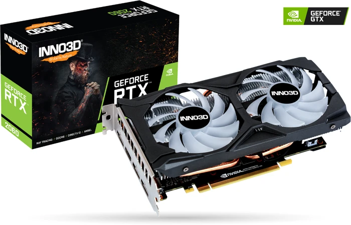 INNO3D GeForce RTX 2060 Twin X2 OC RGB, 6GB GDDR6, HDMI, 3x DP