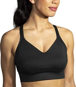 Brooks Drive Interlace Run Sport-BH schwarz (Damen)