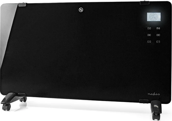 Nedis HTPL20FBK Glas Standkonvektor