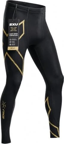 2XU Light Speed Compression Tights Hose lang black/gold reflective (Herren)