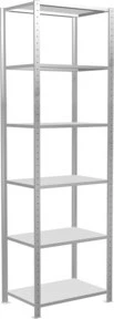 Schulte Lagertechnik Multiplus 150 Schwerlastregal 75x250x50cm lichtgrau