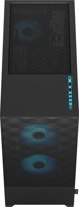 Fractal Design Pop Air RGB Cyan Core TG Clear Tint, Glasfenster