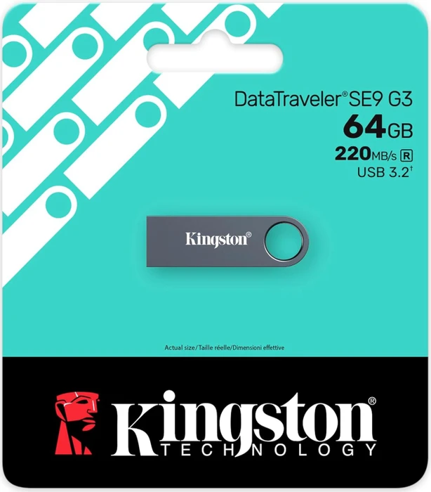 Kingston DataTraveler SE9 G3 64GB dark nickel, USB-A, USB 3.2 Gen 1×1