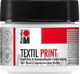 Marabu Print Textilfarbe, titanweiß, 100ml