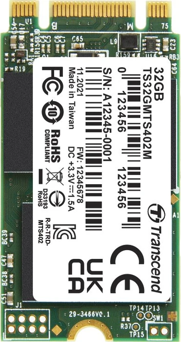Transcend MTS402M SSD 32GB, M.2 2242 / B-M-Key / SATA 6Gb/s