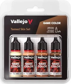Vallejo Game Color Tanned Skin Color Farbset, 4-tlg.