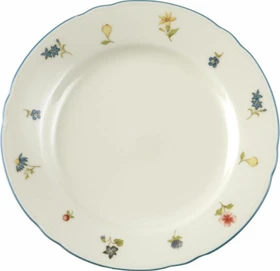 Seltmann Weiden Marie-Luise Streublume Brotteller Rand 17cm blauer