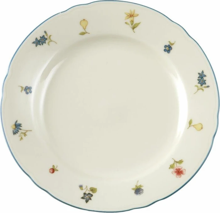 Seltmann Weiden Marie-Luise Streublume Brotteller Rand 17cm blauer