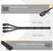 EZDIY-FAB 12VHPWR Kabel, 3x 8-Pin PCIe Buchse auf 16-Pin PCIe 5.0 12VHPWR Stecker, Adapterkabel, 16AWG, schwarz, 35cm Vorschaubild