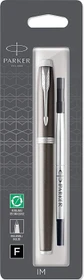Parker IM Tintenroller (Mine) dark espresso/chrome trim, Blister