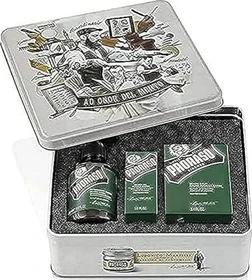 Proraso Refresh Green Bartshampoo 200ml + Balsam 100ml + Bartöl 30ml Geschenkset