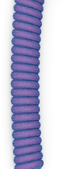 Glorious Coiled Cable USB-C auf USB-A, Tastaturkabel (Spiral-Textilkabel), 1.37m, Nebula