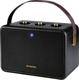 Silvercrest Bluetooth Lautsprecher mit Trageschlaufe violett