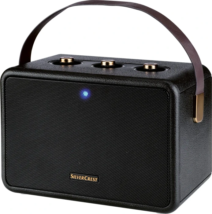 Silvercrest Bluetooth Lautsprecher mit Trageschlaufe violett