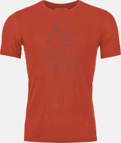 Ortovox 150 Cool Mountain Protector Funktionsshirt kurzarm cengia rossa (Herren)