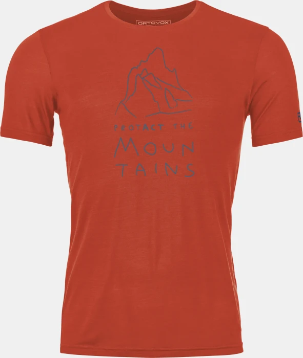 Ortovox 150 Cool Mountain Protector Funktionsshirt kurzarm cengia rossa (Herren)