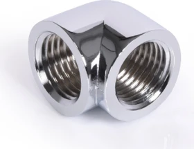 Alphacool Eiszapfen 90° 20mm L-Verbinder G1/4" AG auf G1/4" IG, verchromt