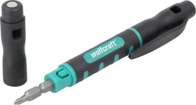 Wolfcraft Mikro-Bit-Pen Bithalter-Schraubendreher, 1/4"
