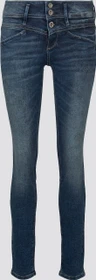 Tom Tailor Alexa Slim Jeans mit Bio-Baumwolle Jeans random bleached blue denim (Damen)