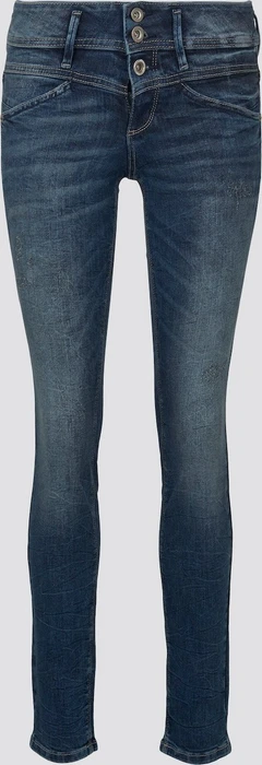Tom Tailor Alexa Slim Jeans mit Bio-Baumwolle Jeans random bleached blue denim (Damen)