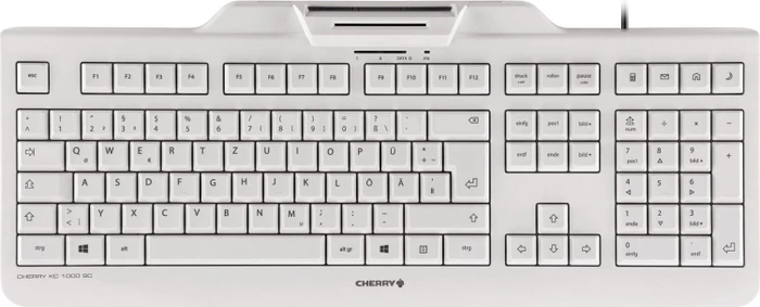 Cherry KC 1000 SC, grau, USB, DE