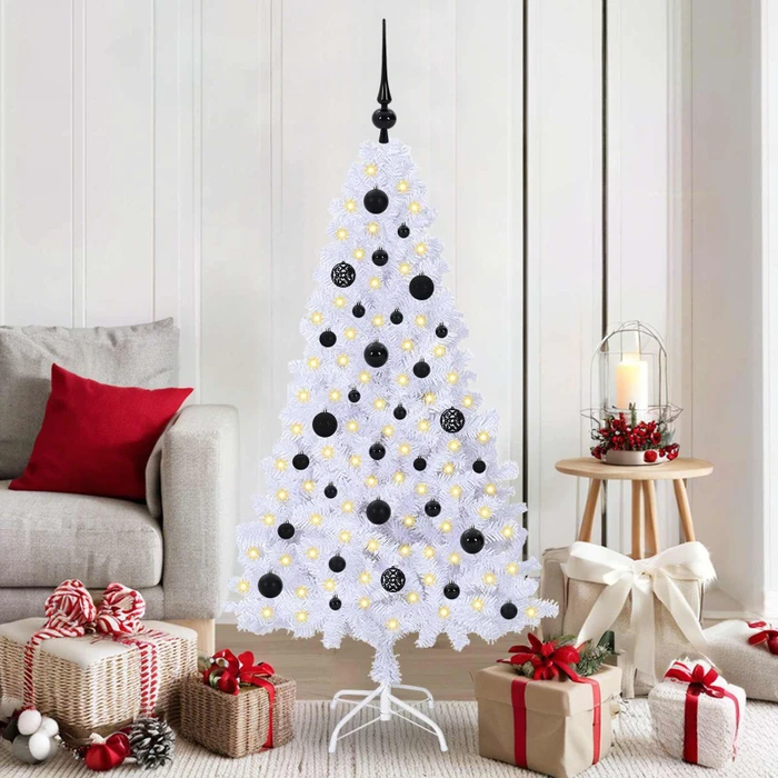 vidaXL Künstlicher Weihnachtsbaum, 150cm, inkl. LED-Beleuchtung (3426759)